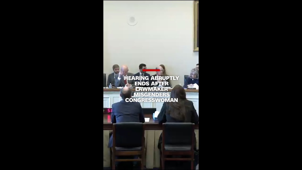 Hearing abruptly ends after lawmaker misgenders congresswoman