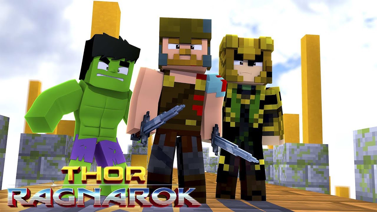 THOR RAGNAROK OFFICIAL SUPER HERO SUIT REVEALED AT COMIC CON - MINECRAFT ADVENTURE