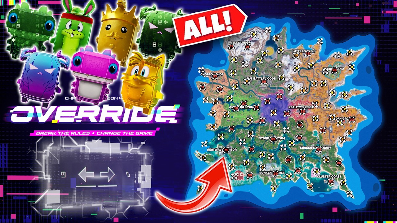 Все локации чит-кодов в Fortnite: Глава 7 Сезон 4 (Полный гайд)