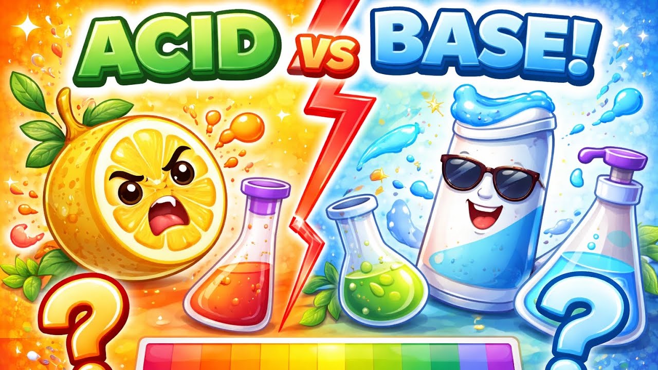 Acid vs Base?🫂 Explained with Real Life Examples!!👀