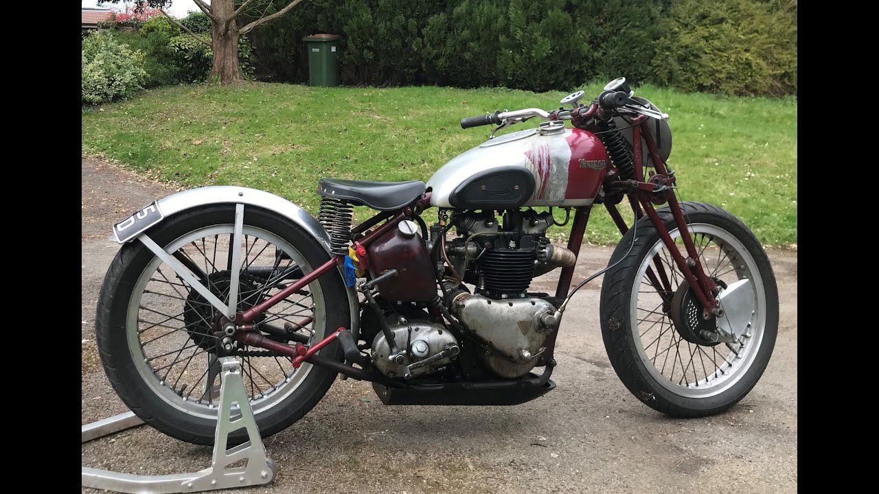 Pre Unit Triumph 500 Speed Twin Rebuild part 2 - engine removal....sticky fingers edition