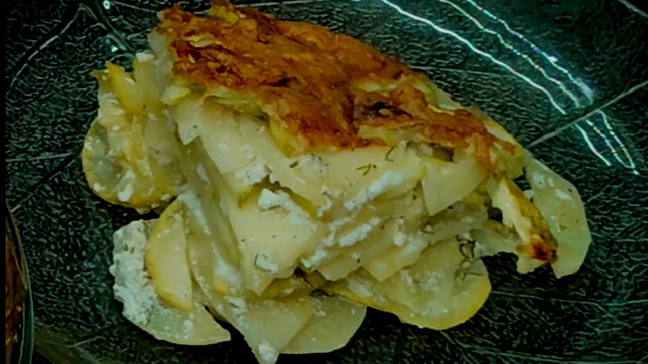Zucchini & Potato Gratin with Dill    🥒Gratin με Κολοκυθάκι, Πατάτες και Άνηθο