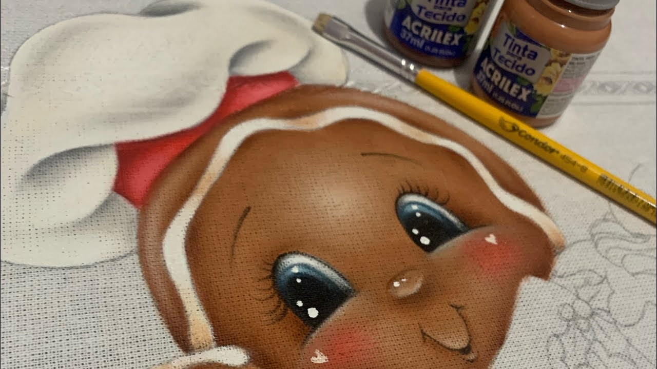 Pintura em tecido - Ginger Natal parte 1