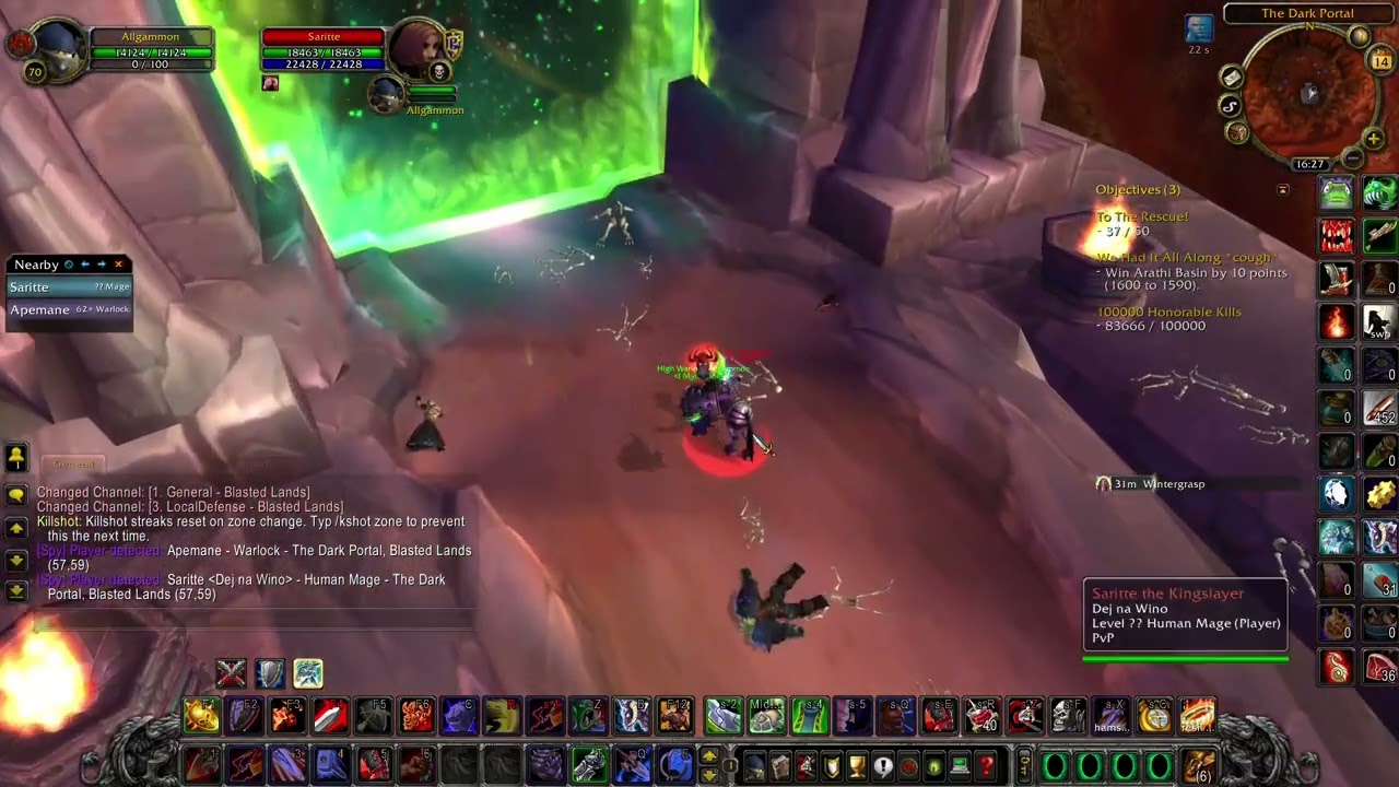 my oneshot macro in action