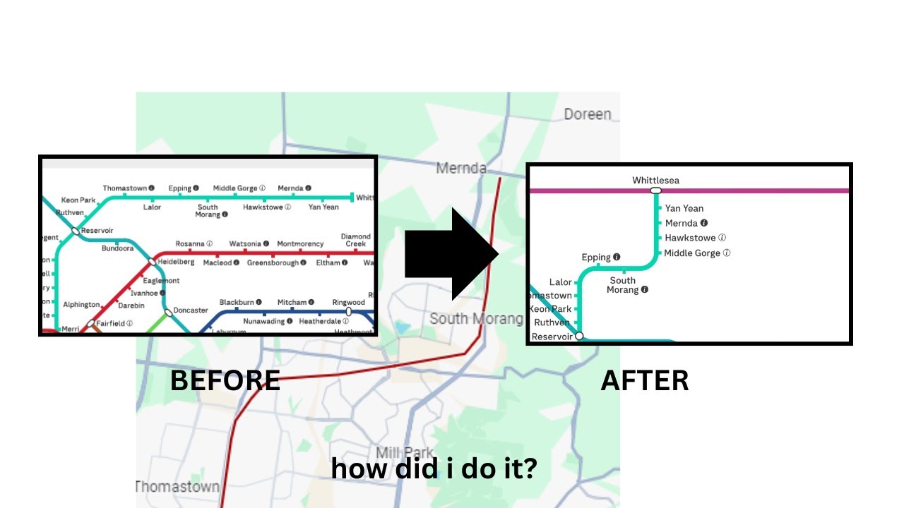 Fixing my Whittlesea Line so it is more to scale