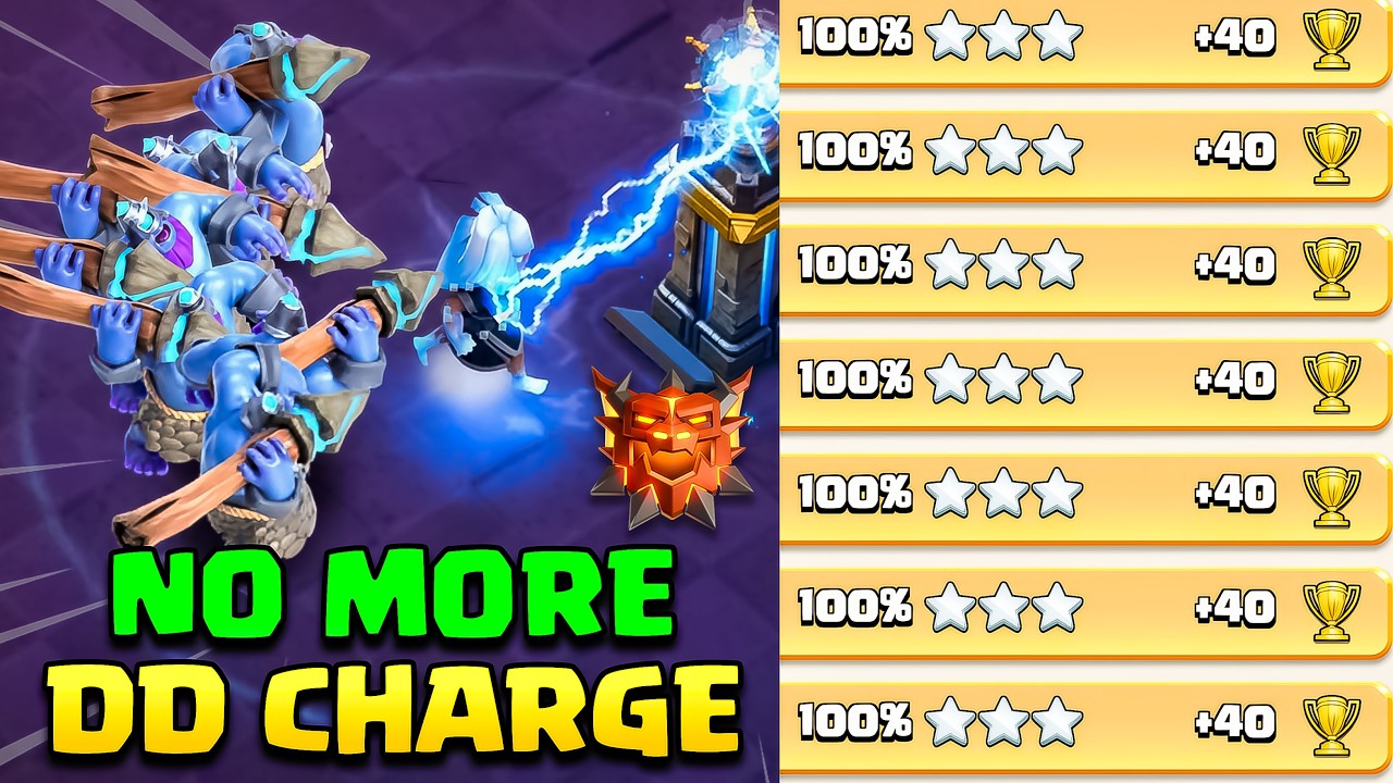 No Need DD Charge This Throwers Strategy in Legend Ranked Th18 Army🔥