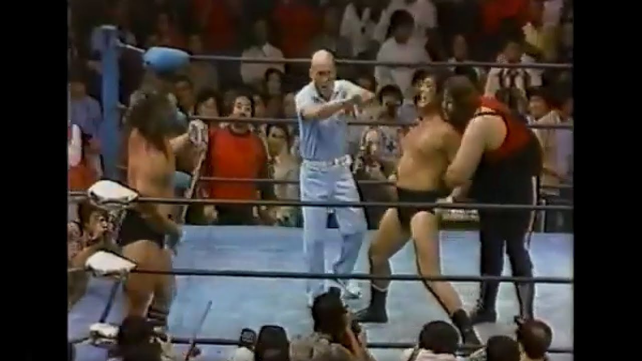 Bruiser Brody & One Man Gang vs Tenryu & Tsuruta 1983 09 30