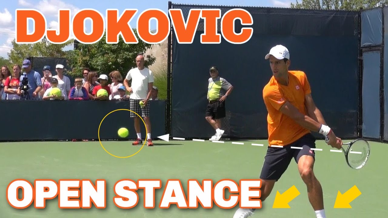 Novak Djokovic Open Stance Backhand | Master Class