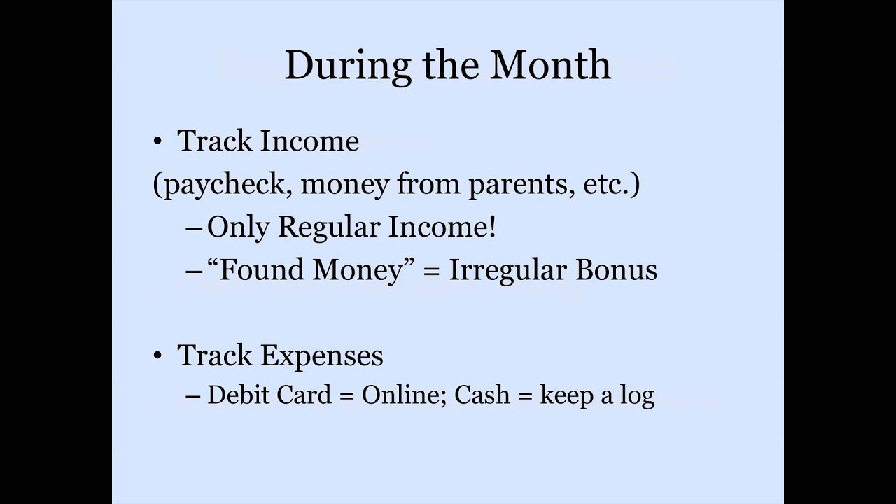 Setting a Budget