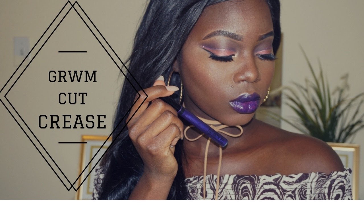 DARK SKIN (GRWM) CUT CREASE VALENTINE'S DAY MAKEUP TUTORIAL| COCORACHELLE