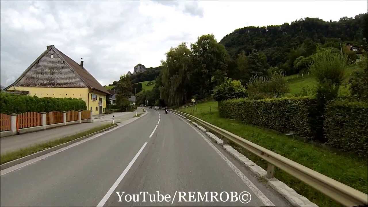 Driving From Old Town Salzburg To Hallein Salt Mines, Austria