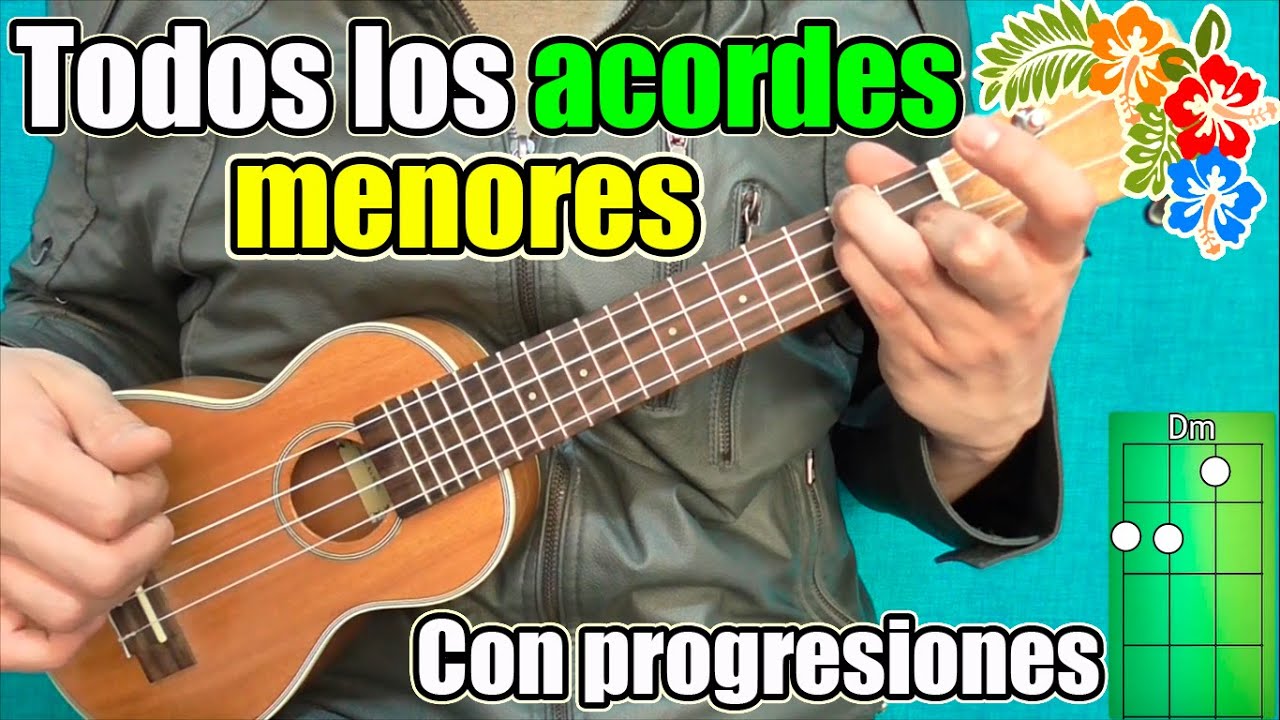Curso completo ukulele: Ejercicios con todos los ACORDES MENORES -  De Do menor [Cm] a Si menor [Bm]