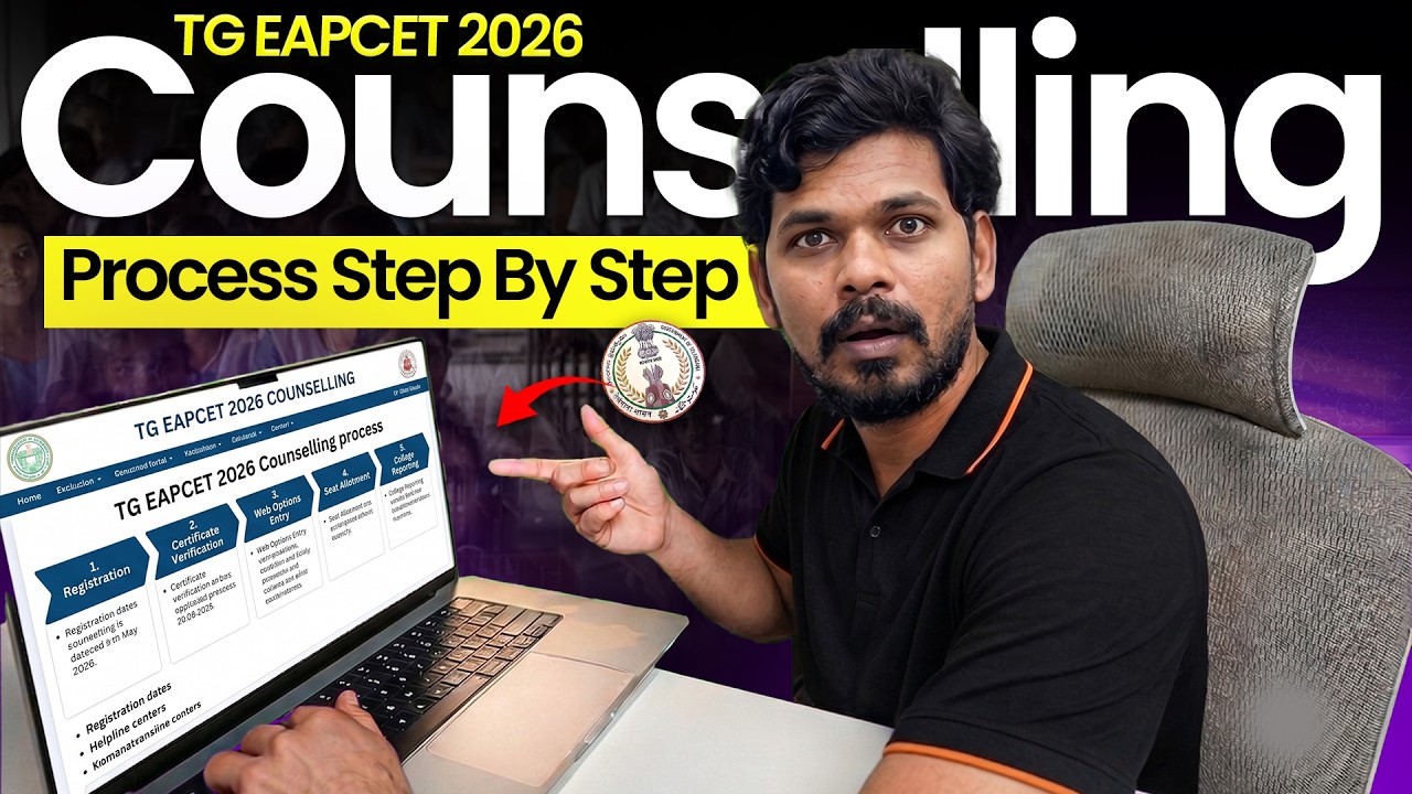 Avoid These Mistakes In TG EAPCET 2026 Counselling | Web Counselling Step By Step Full Process
