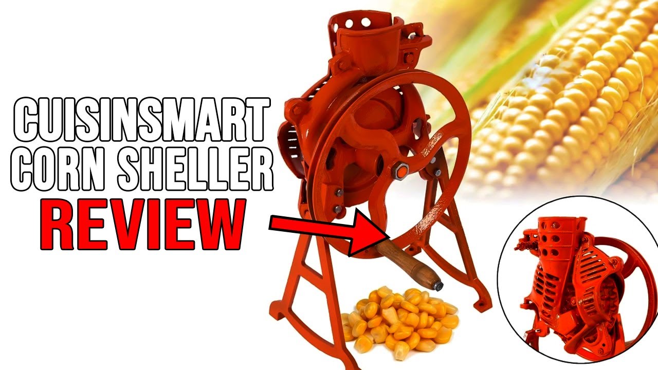 CuisinSmart Corn Sheller Review | Hand Crank Corn Thresher Tool for Farms & Families