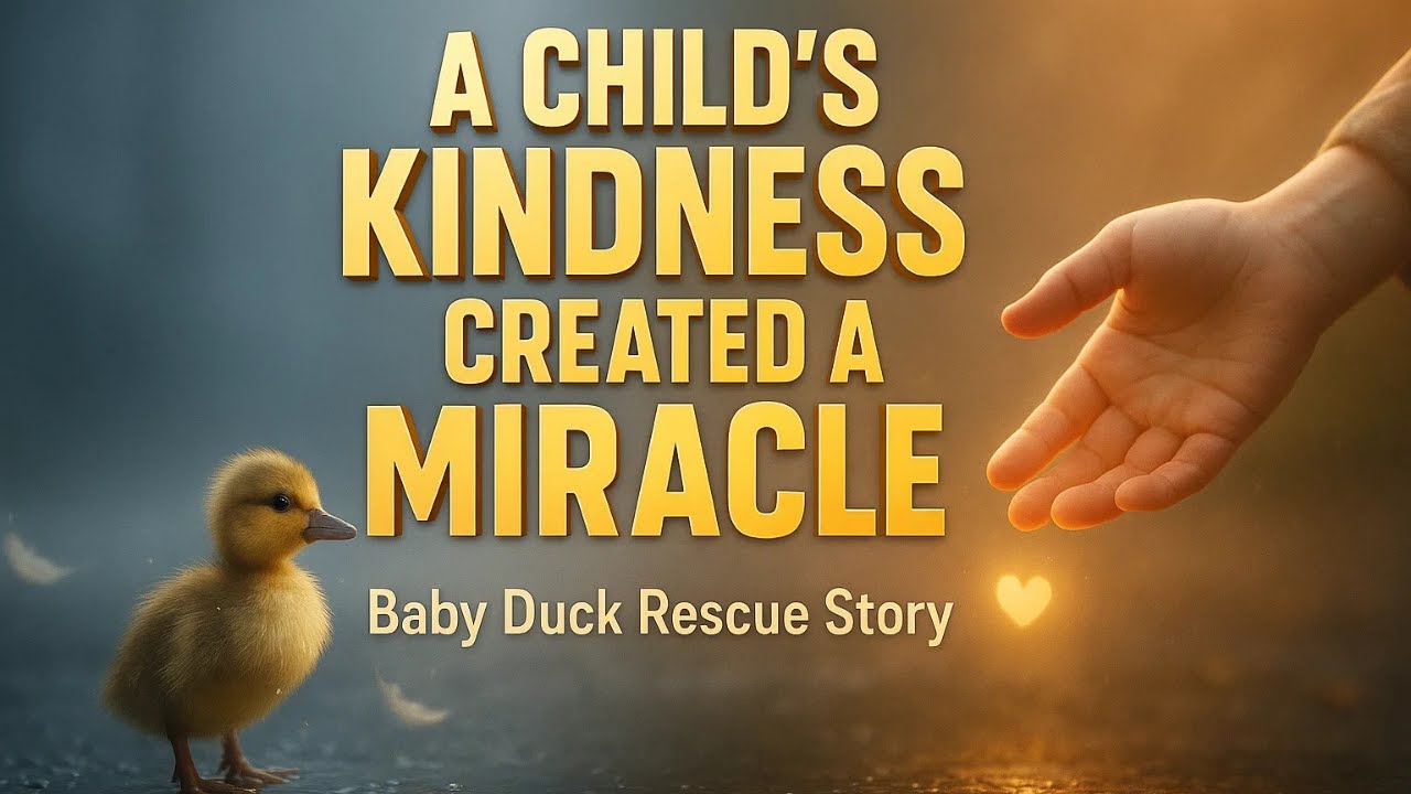 Baby Duck Rescue where no one helped the baby duck until a child’s kindness created a miracle