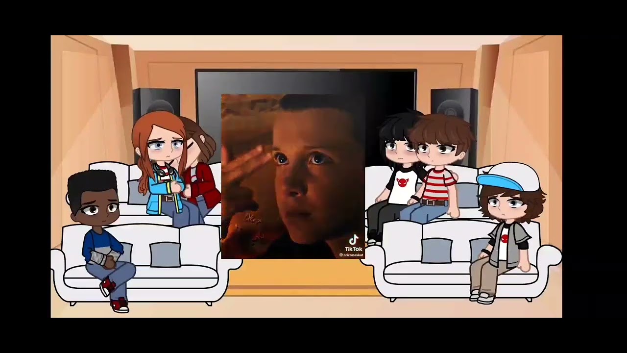 The Party reacts to tiktoks/ future || (Elmax) || Stranger Things
