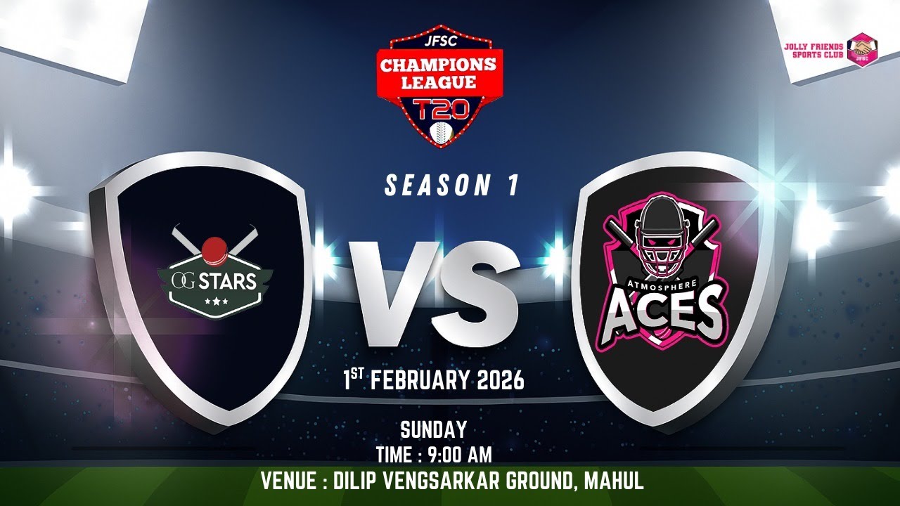 Og Stars Vs Atmosphere Aces | Jfsc Champions League T20