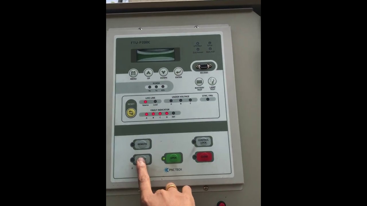 opeation of electrical Load Break Switch LBS FTU 2000 Electgircity