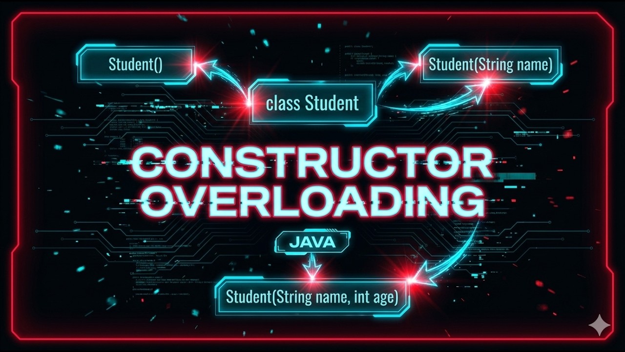 Constructor Overloading in Java 🚀 | OOPS Concepts | Rules, Examples & Interview Concepts 💡