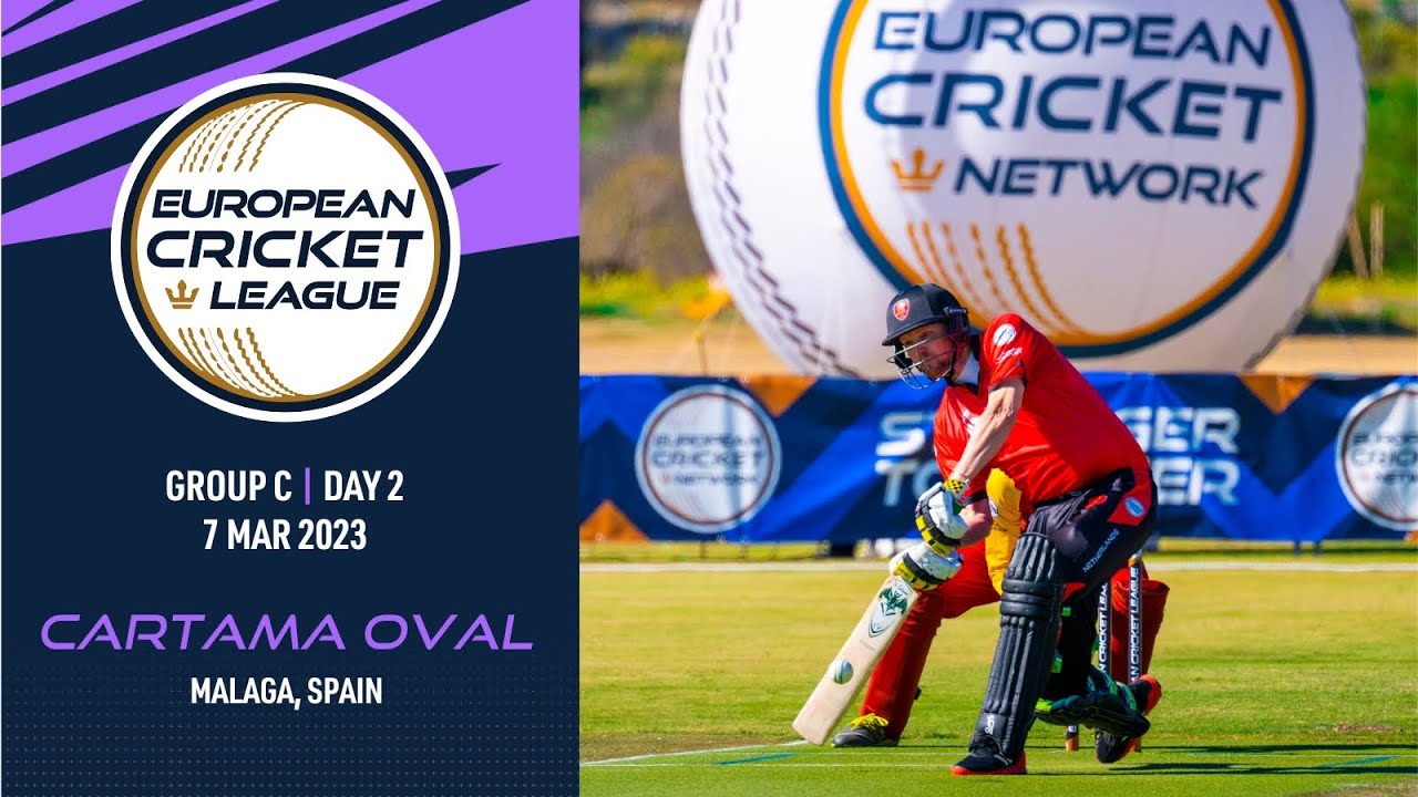 🔴 European Cricket League 2023 | Group C, Day 2 | Cartama Oval, Malaga, Spain | T10 Live Cricket