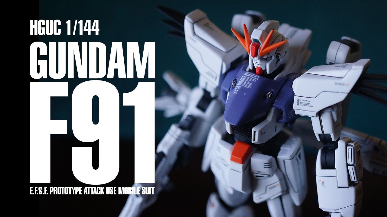 HGUCガンダム F91を、足を長く、肩を小さく、胸をでかく改造＆全塗装！！【GUNPLA/ガンプラ全塗装 20機目】HGUC 1/144  GUNDAM F91 BUILD