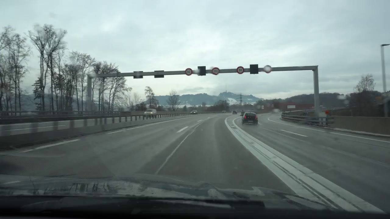 Driving from Bern, Switzerland to Lustenau, Austria