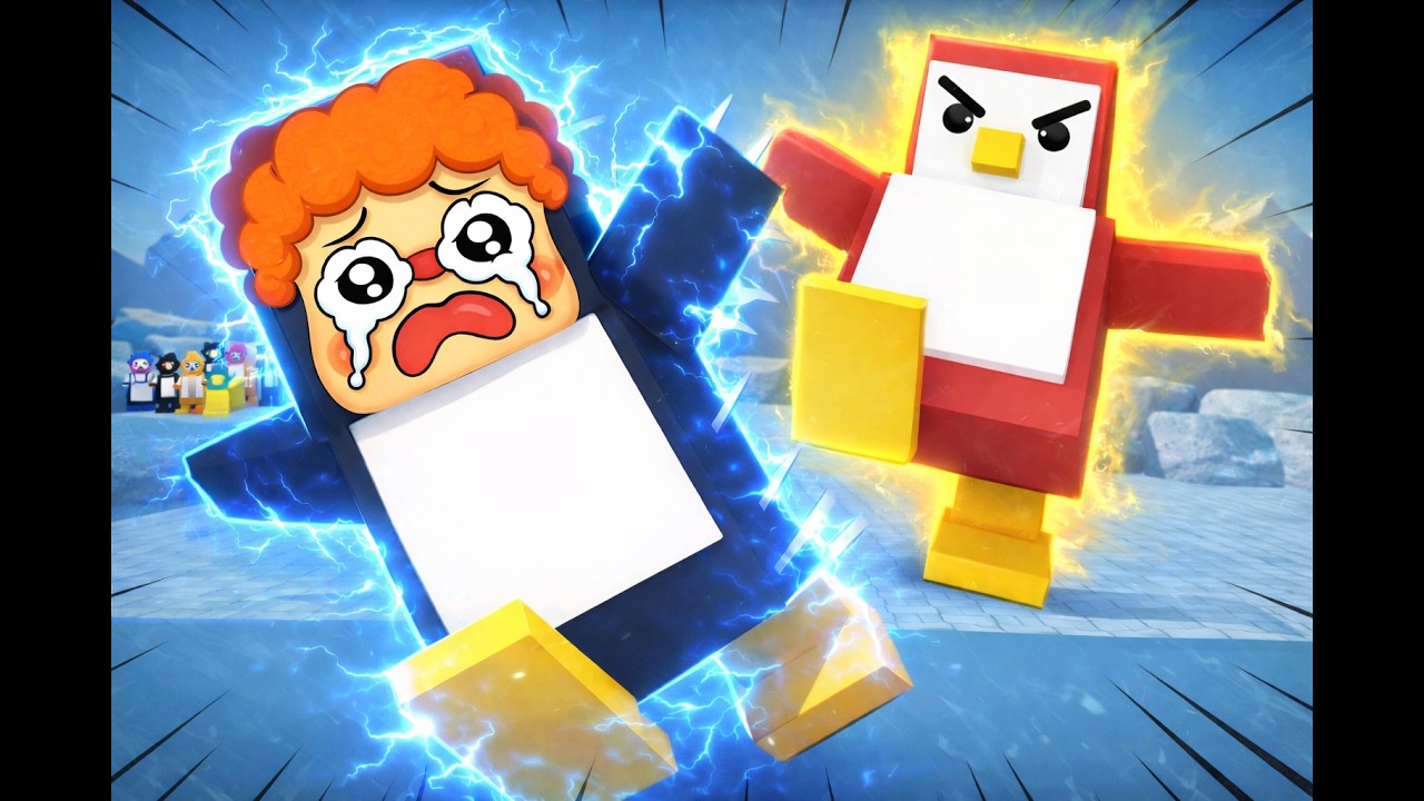 Las Peleas Más Divertidas de Pingüinos 🐧💥  Knockout Roblox