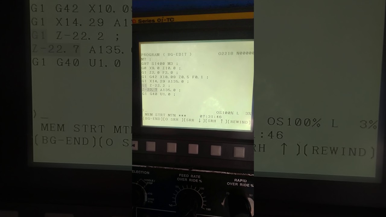 How to Programme copy and cut for Fanuc CNC Oi-tc