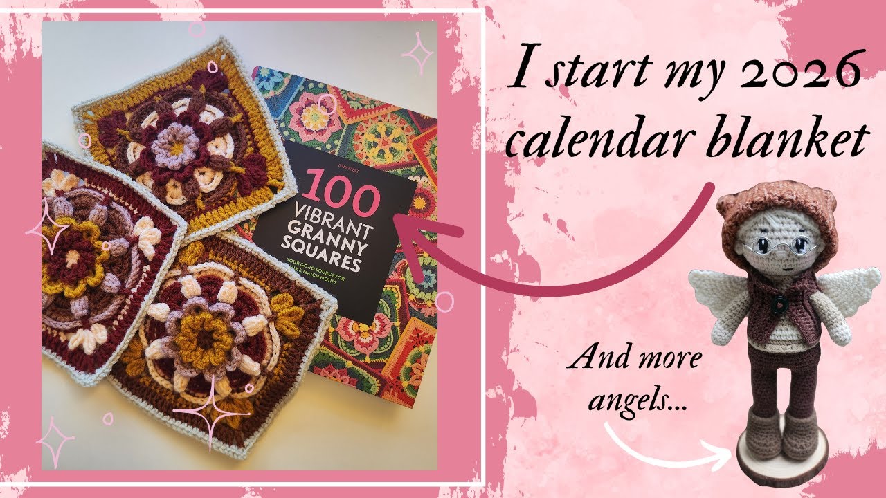 Ep 171 - I start my calendar blanket, and try making some crochet earrings.