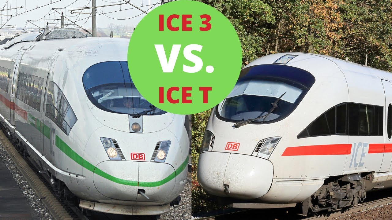 ICE 3 vs. ICE T - das sind die Unterschiede