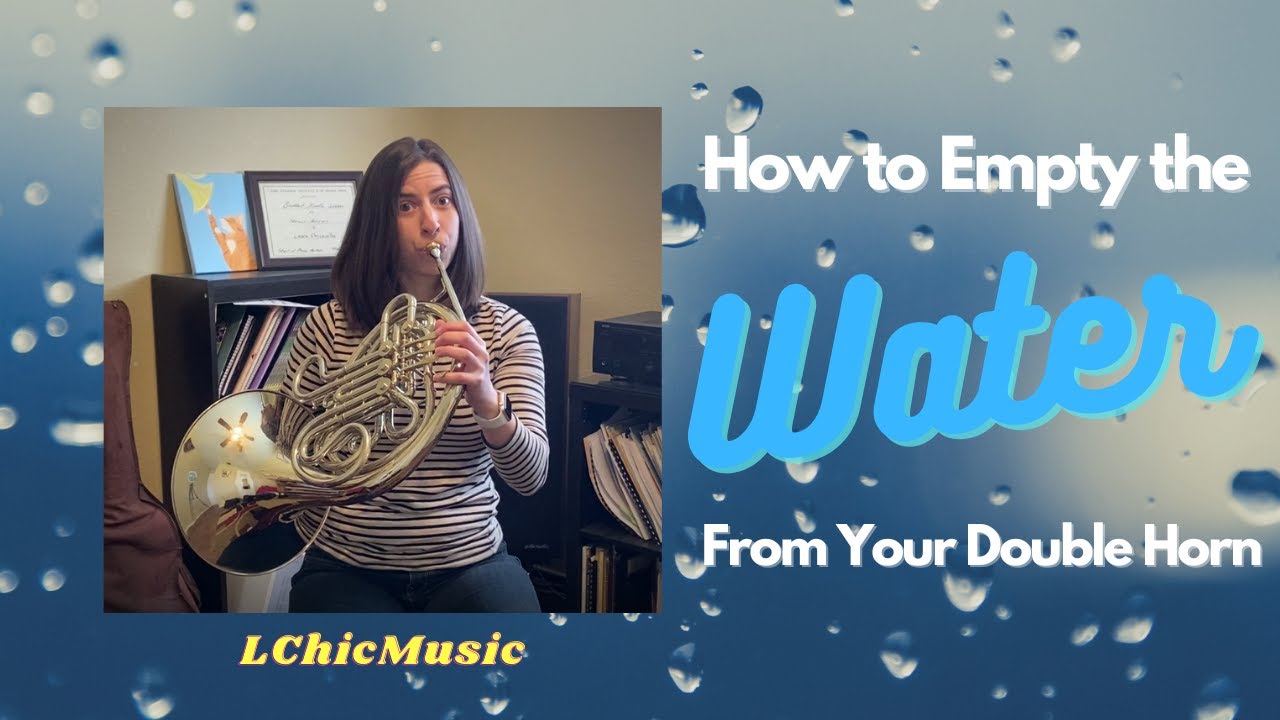 How to Empty Water From Your Double Horn