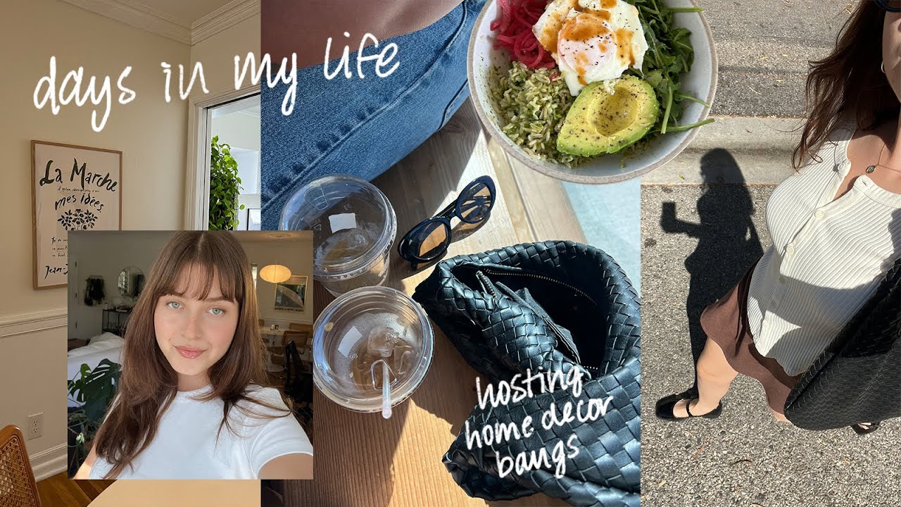 home decor updates, hosting, and the bangs are back (vlog)