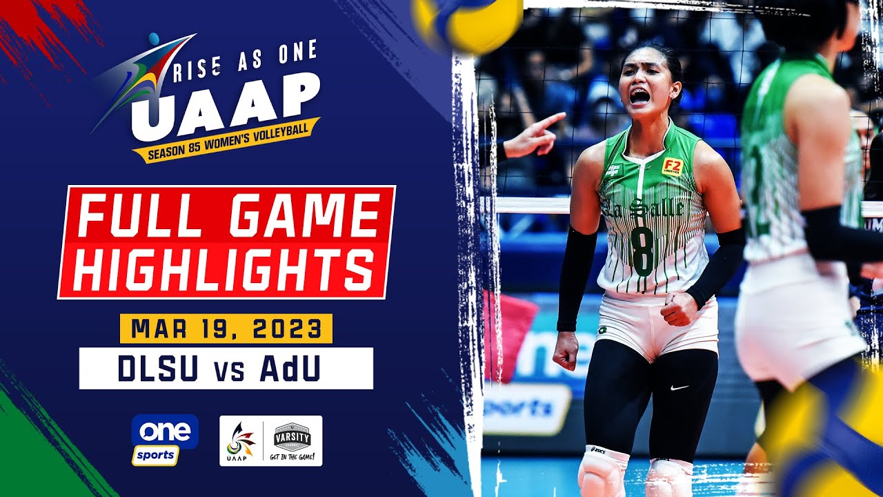 DLSU vs. AdU round 1 highlights | UAAP Season 85 Women's Volleyball - Mar 19, 2023