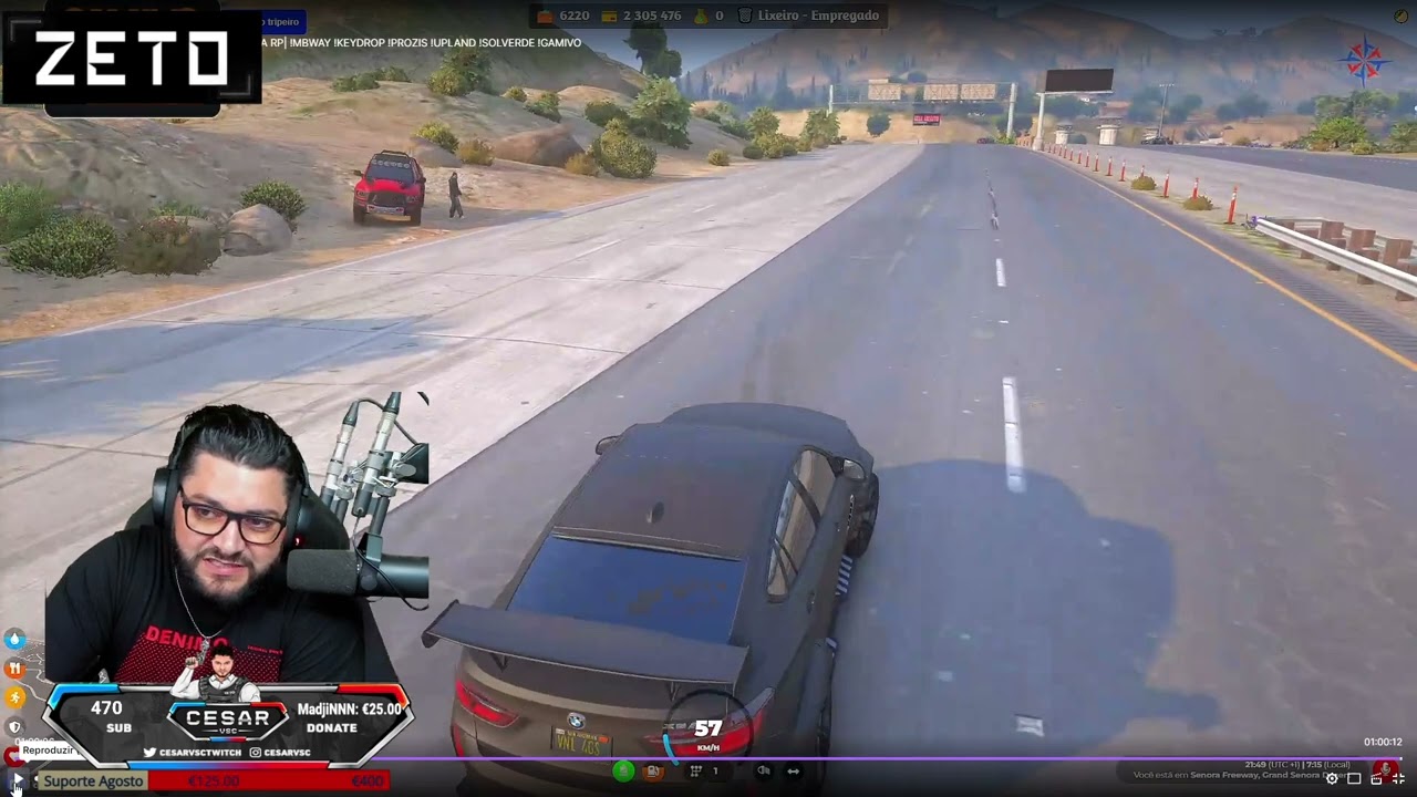 CESARVSC PERSEGUE BMW X6 E ACABA BALEADO