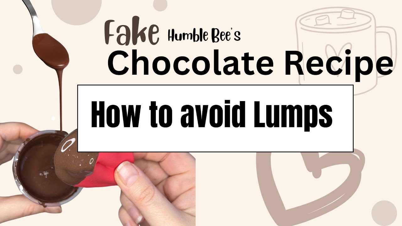 Chocolate Sauce Tutorial - DIY decoden cream, cream glue, Fake Bake chocolate drip