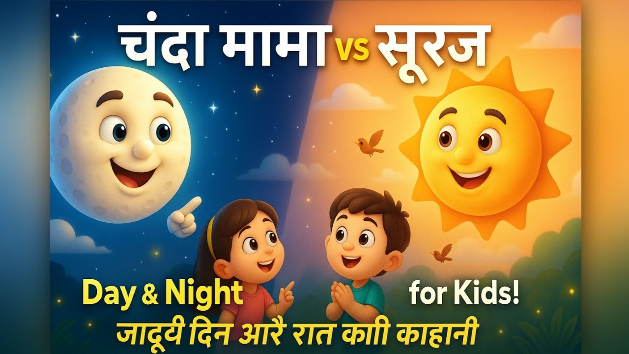 चंदा मामा और सूरज मामा की कहानी ✨ 🌙 | Chanda Mama aur Suraj Mama Ki Kahani | The Kids Cartoon Story 