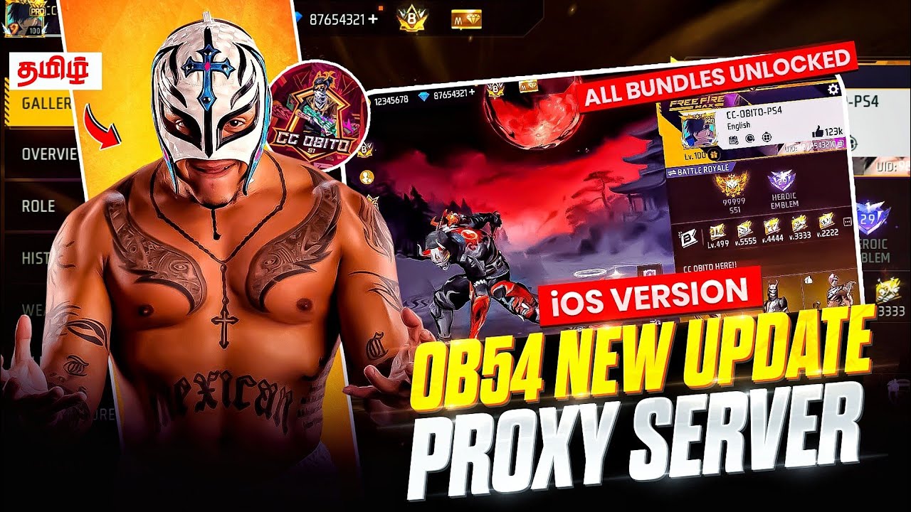 OB54 IOS PROXY SERVER 🤯 SETUP VIDEO ✅ IN TAMIL 💯 #freefire #tamil #proxyserver 