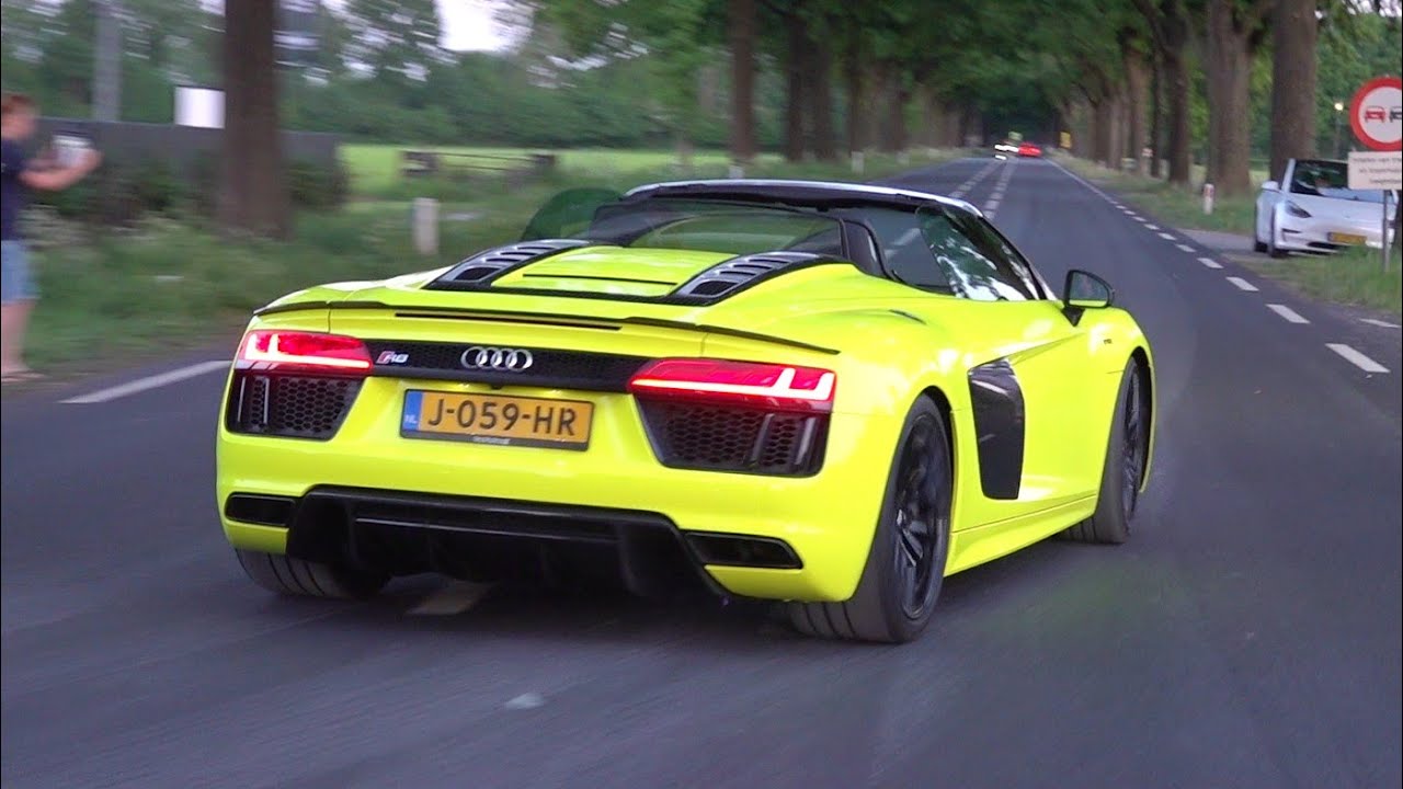 Audi R8 V10 Plus - Lovely Acceleration SOUNDS!