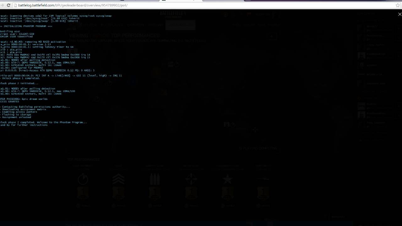 Battlefield 4 - Phantom Trainee Password