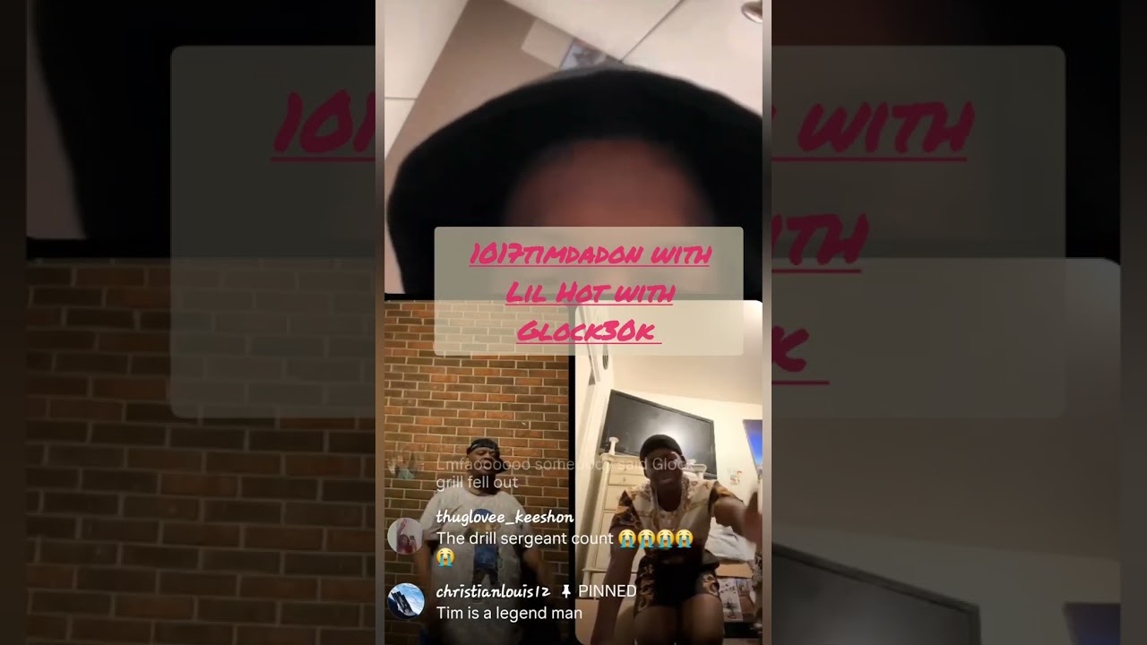 1017timdadon выходит в прямой эфир с Glock 30, а lil Hot — с другими исполнителями #развлечения #...