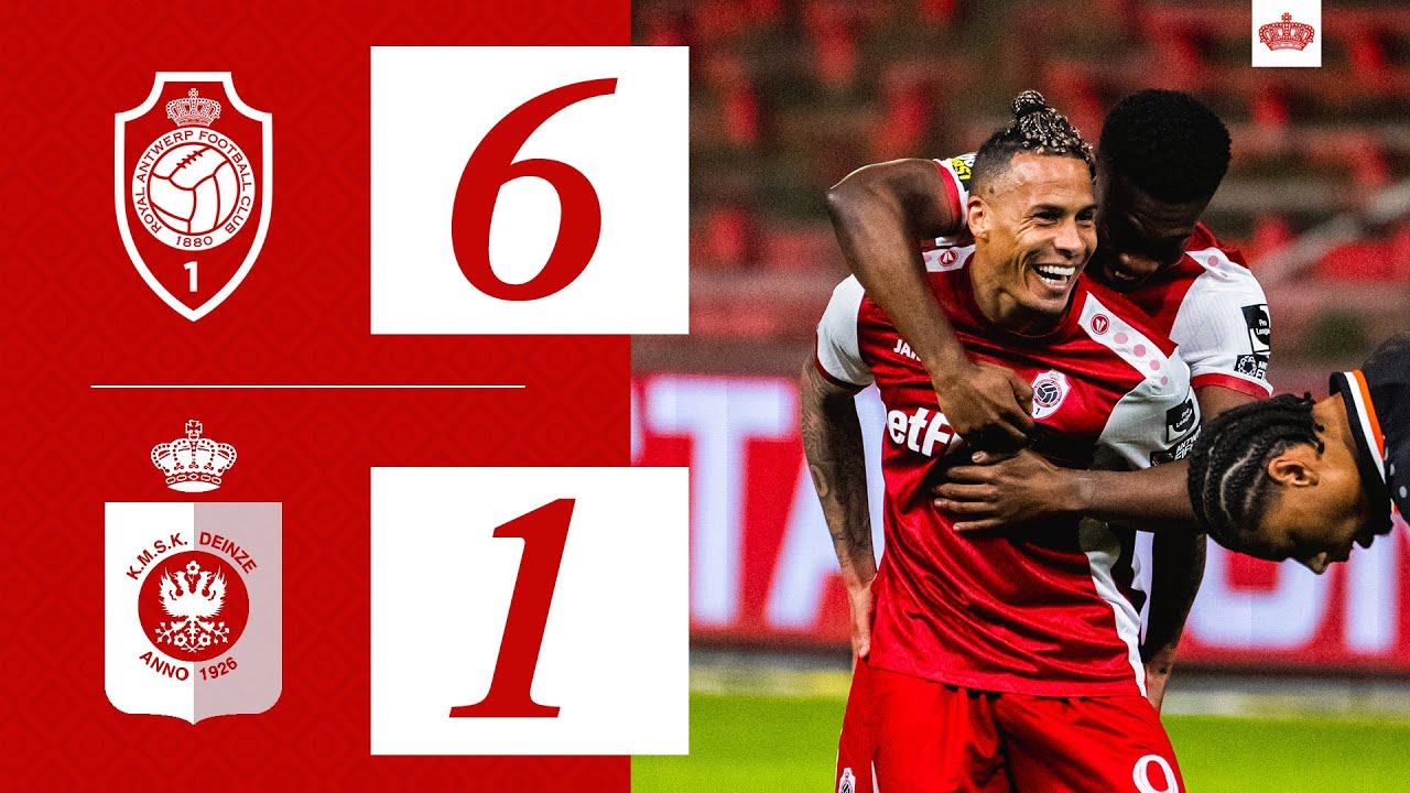 HIGHLIGHTS I R ANTWERP FC 6-1 KMSK DEINZE I CROKY CUP 1/32 I 2024-25