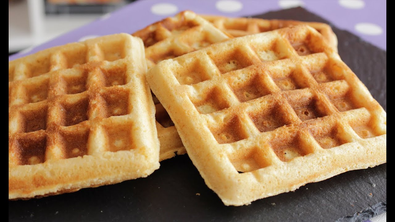 Gofres Belgas Caseros Receta Rápida y Sencilla