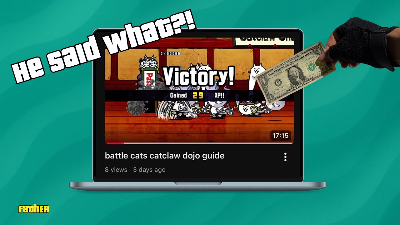 Reacting to My Son's Horrendous Battle Cats Video (UNFORGIVEN FOR TAKING A DOLLAR)