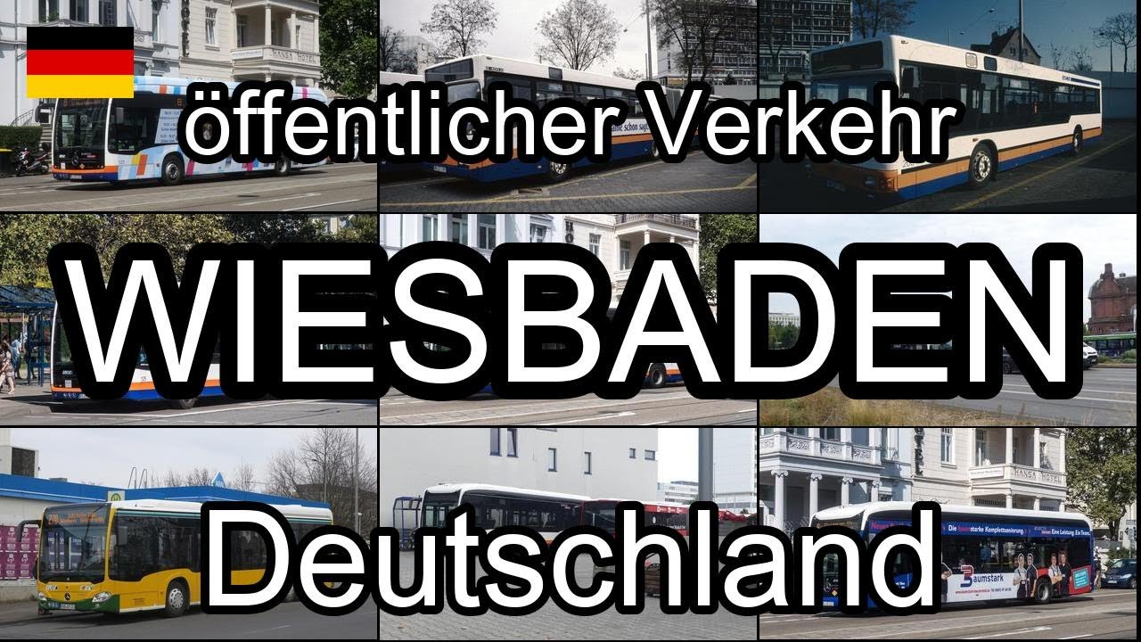 Wiesbaden, Deutschland. öffentlicher Verkehr