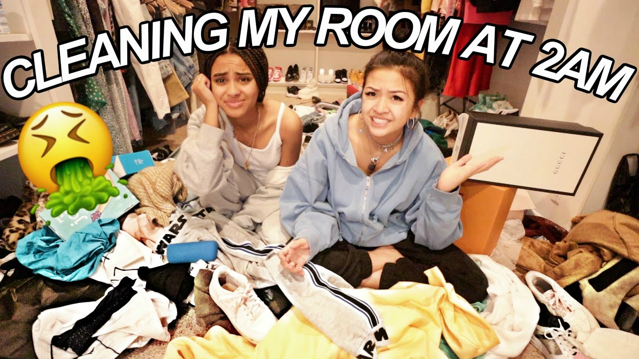 CLEANING MY DIRTY ROOM AT 2AM