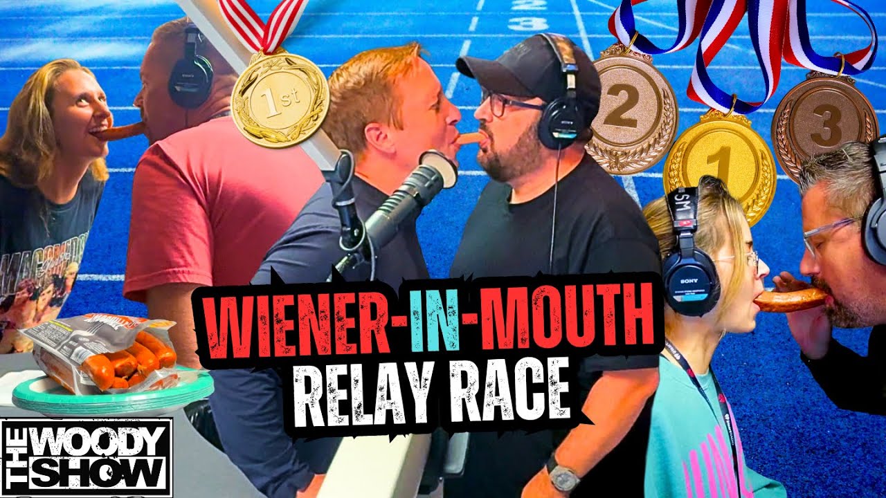 Wiener-in-Mouth Relay | WOODY SHOWLYMPICS
