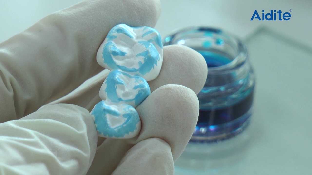 How to dye zirconia bridge