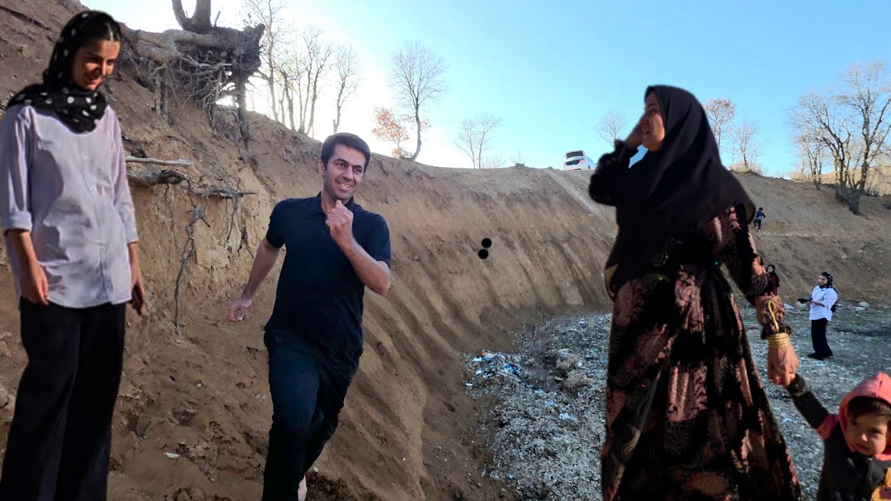 A happy and exciting day in the mountains with Jamal, Soghra and family. 