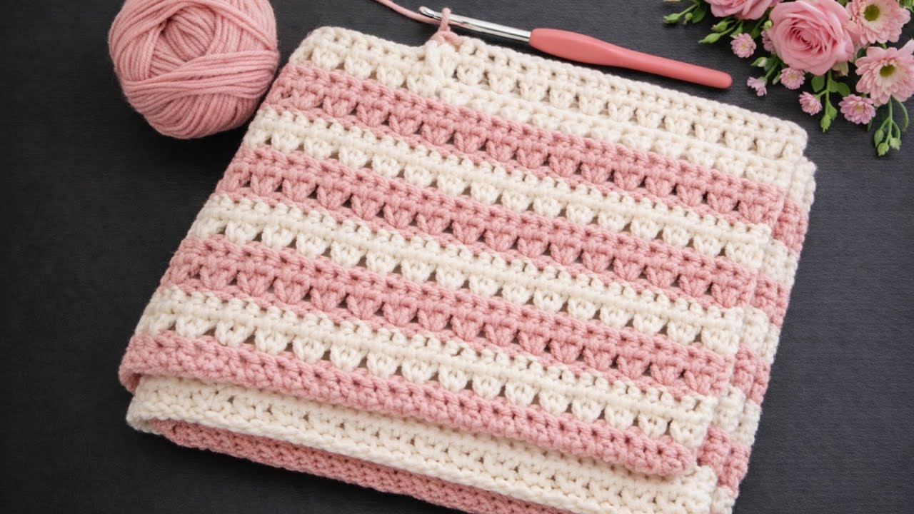 A Blanket in 3 Days😍! You’ve Never Seen Such an Easy and Beautiful Crochet Pattern 💯✅