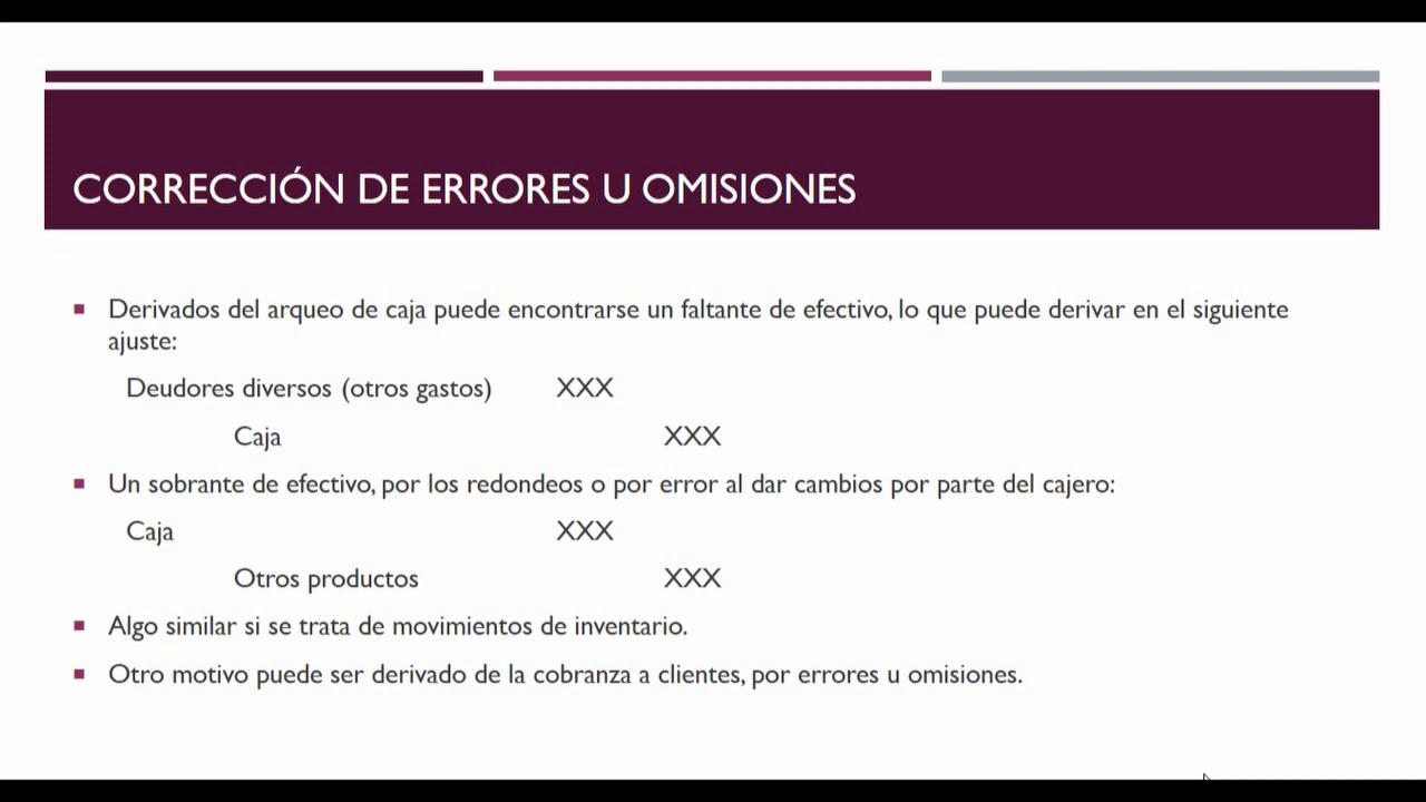 Ajustes aspectos generales